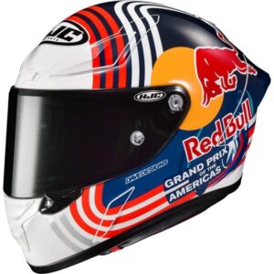 HJC RPHA1 Red Bull Austin GP Casco Moto Integral Blanco/Azul/Rojo