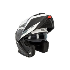 130R Itami V2 Tiles Casco Integral Black Matt / White