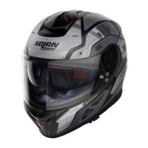 Nolan N80-8 Starscream N-Com Casco Integral Negro/Gris Mate